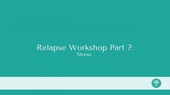 a green background with the words release workshop part 7 stress.