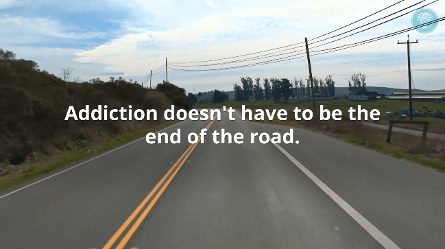 a picture of a road with a quote on it.