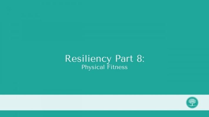 the cover of resilincy part 8 physical fitness.