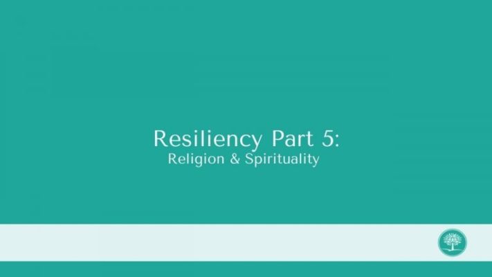 the cover of the book resilincy part 5 religion and spirituality.