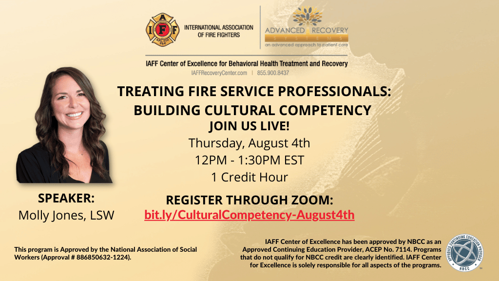 IAFF COE Webinar: Treating Fire Service Professionals