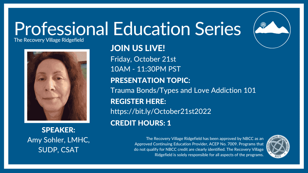 a flyer for a professional education series.