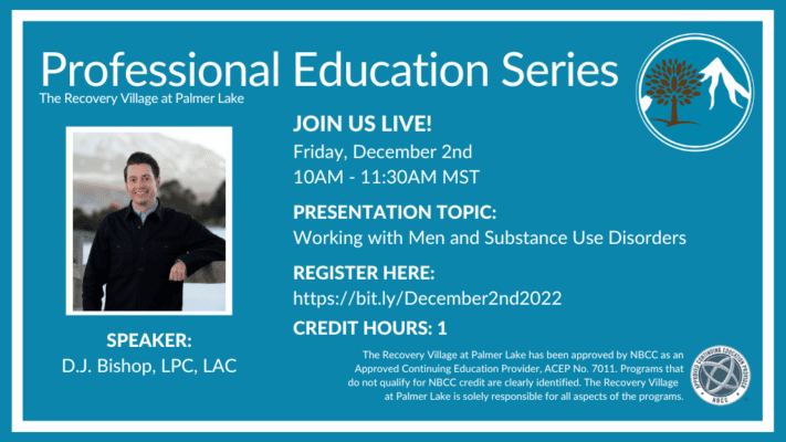 Professional Education Series: Working with Men and Substance Use Disorders