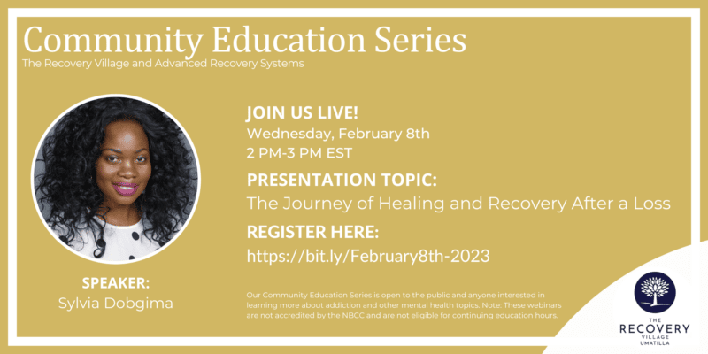 Community Education Series:The Journey of Healing and Recovery After a Loss