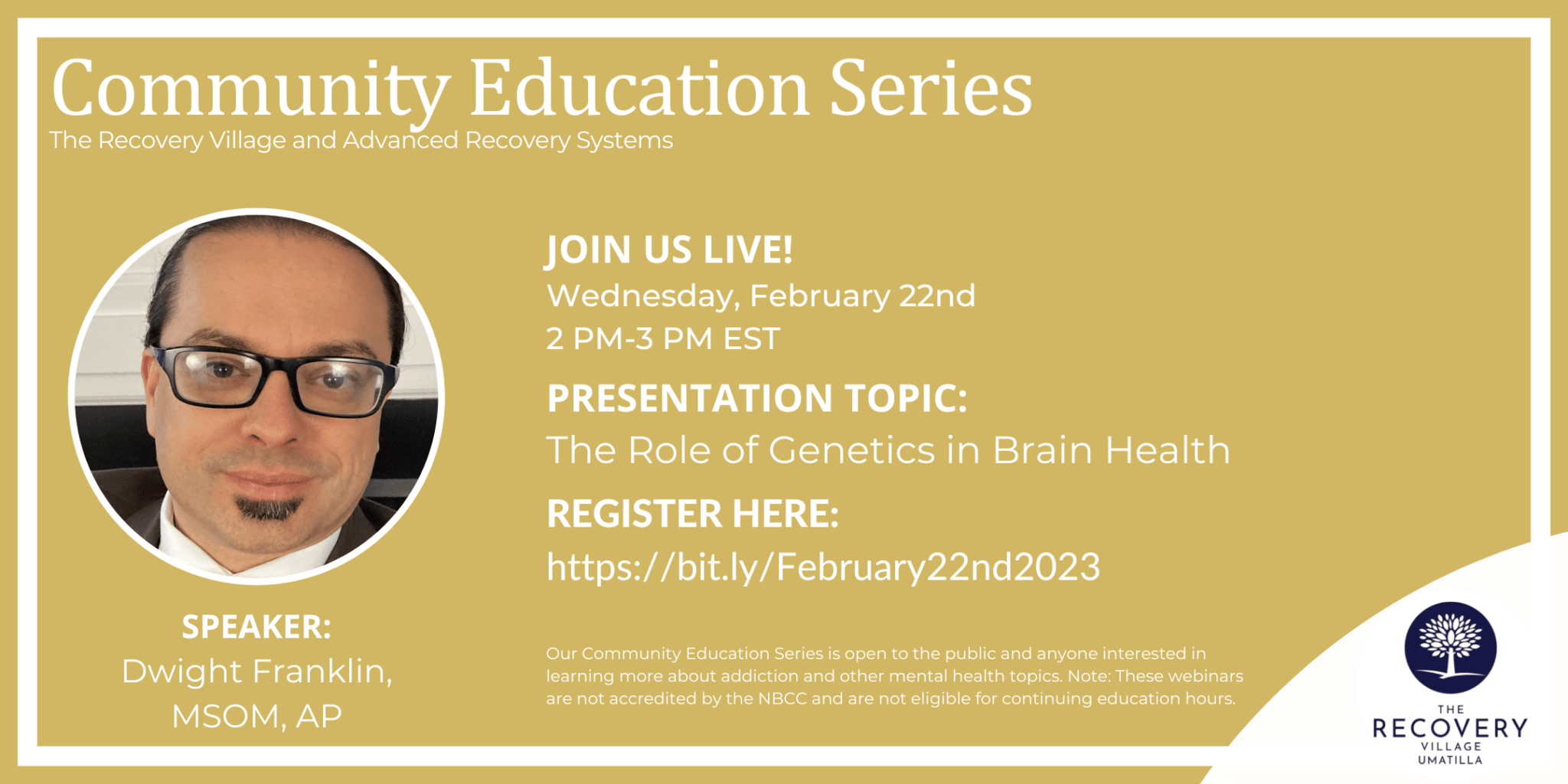 Community Education Series: The Role of Genetics in Brain Health