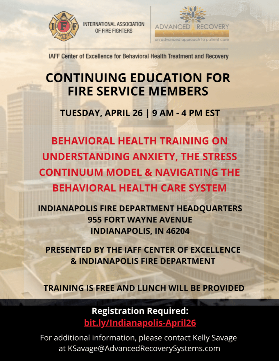 2023 IAFF Center of Excellence Continuing Education: Indianapolis