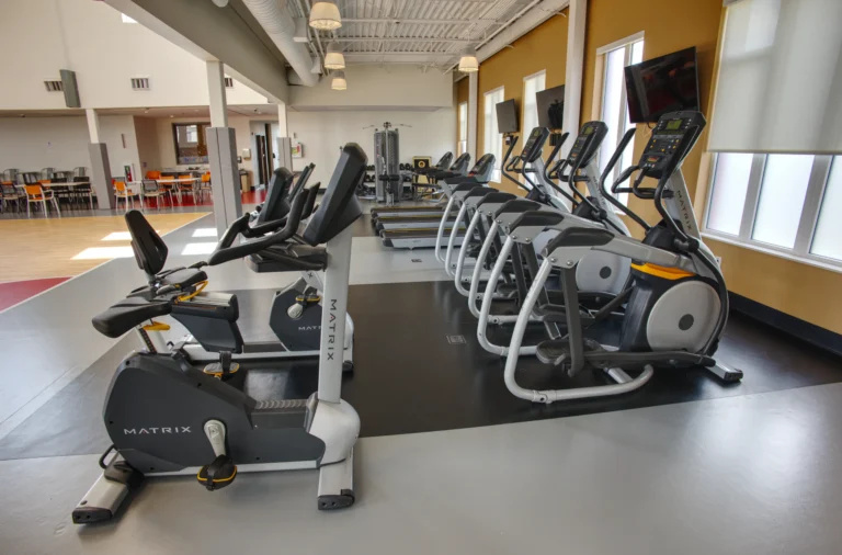 The Recovery Village Cherry Hill at Cooper Drug and Alcohol Rehab near Philadelphia cardio equipment free weights strength machines scaled