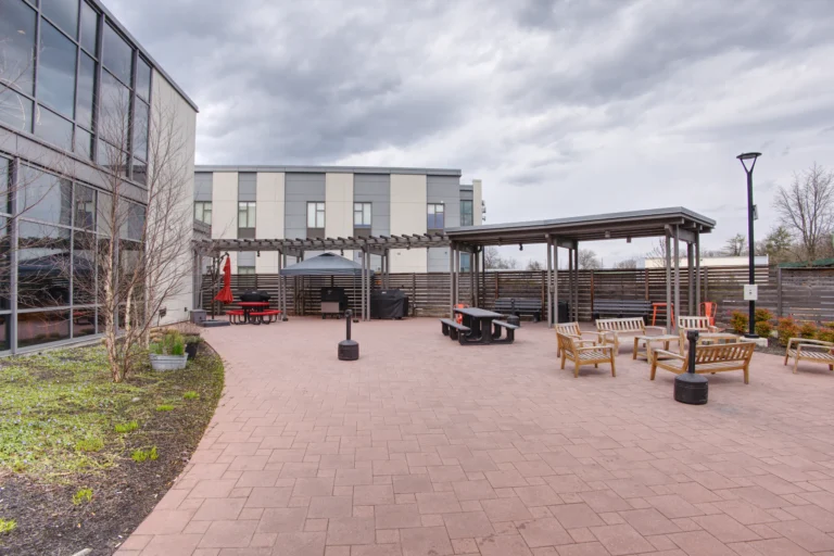 The Recovery Village Cherry Hill at Cooper Drug and Alcohol Rehab near Philadelphia outdoor relaxing spaces scaled