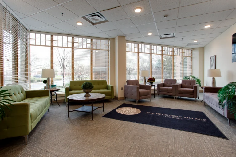 The Recovery Village Columbus Drug and Alcohol Rehab Lobby scaled