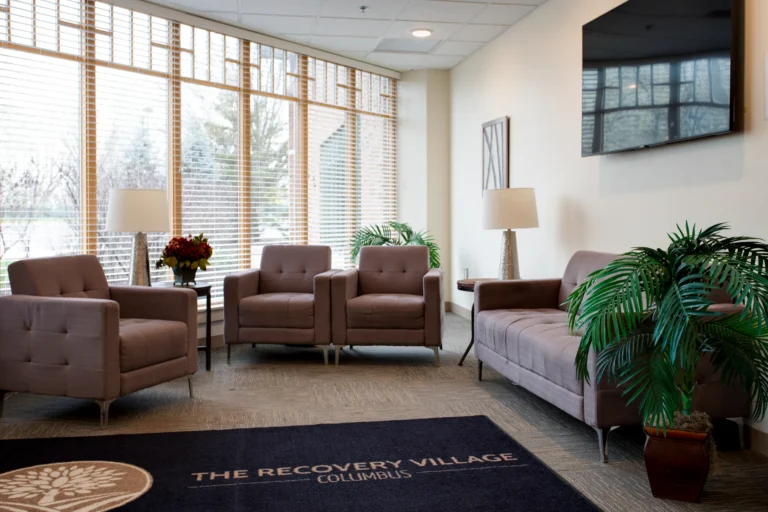 The Recovery Village Columbus Drug and Alcohol Rehab Waiting Area scaled