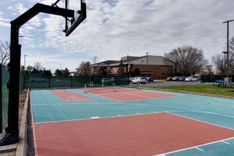The Recovery Village Columbus Drug and Alcohol Rehab basketball court scaled