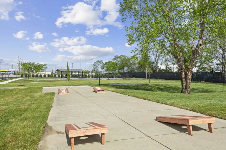 The Recovery Village Indianapolis Drug Alcohol and Mental Health Rehab outdoor cornhole 1