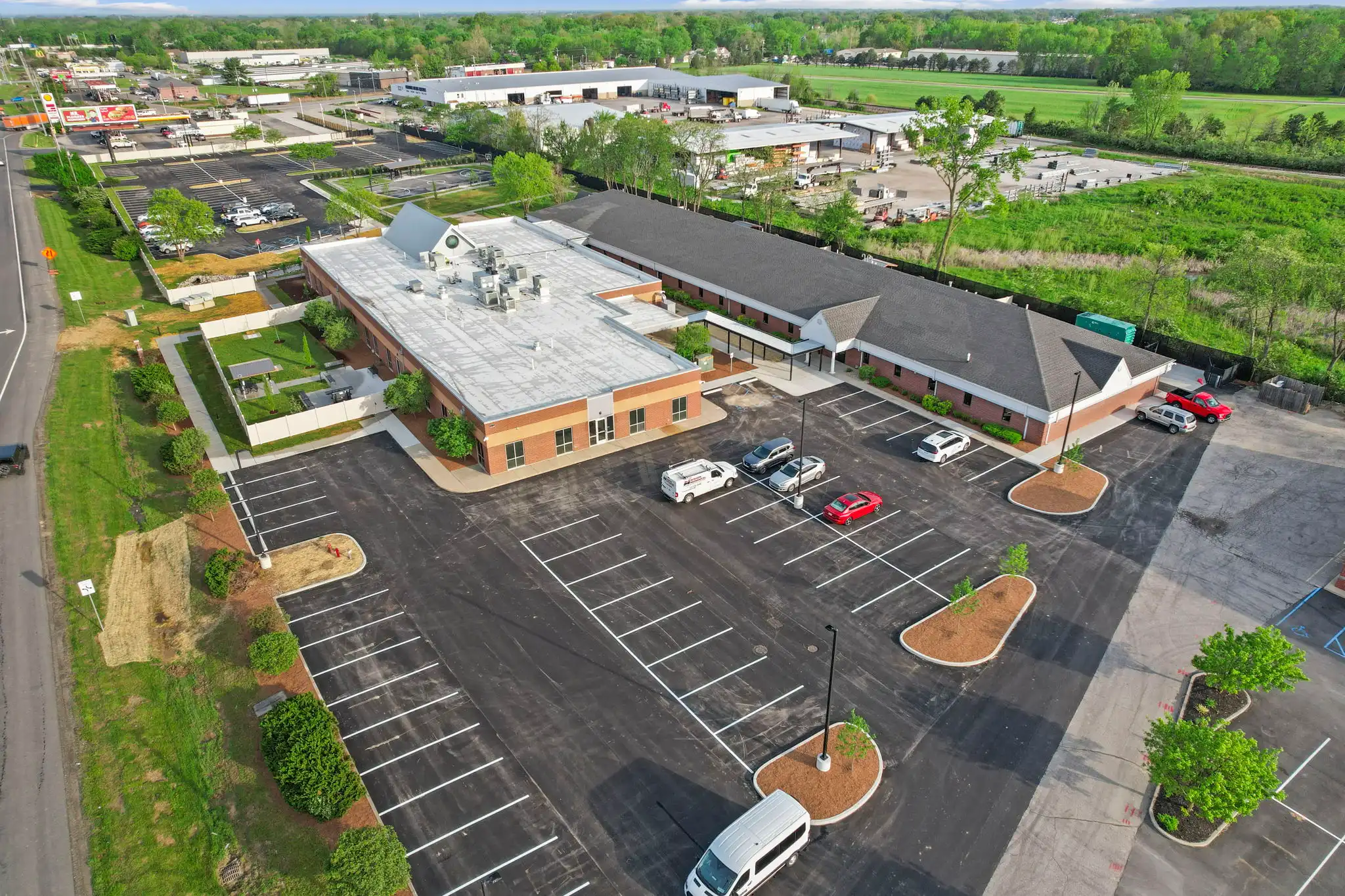 The Recovery Village Indianapolis Drug Alcohol and Mental Health Rehab aerial view of building 2