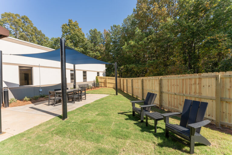 The Recovery Village South Atlanta Drug, Alcohol and Mental Health Rehab - Natural and relaxing outside seating_